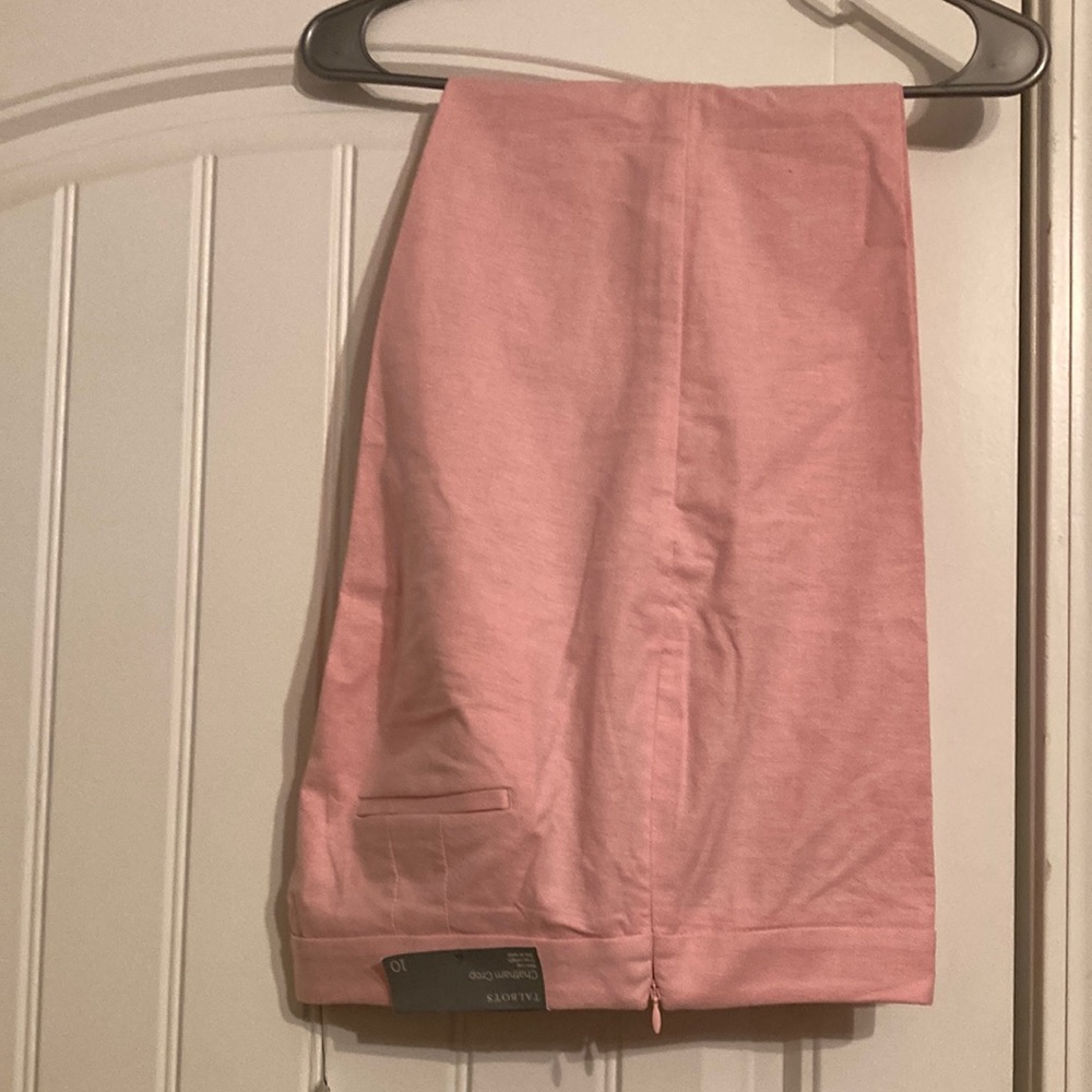 Talbots pink cropped pants